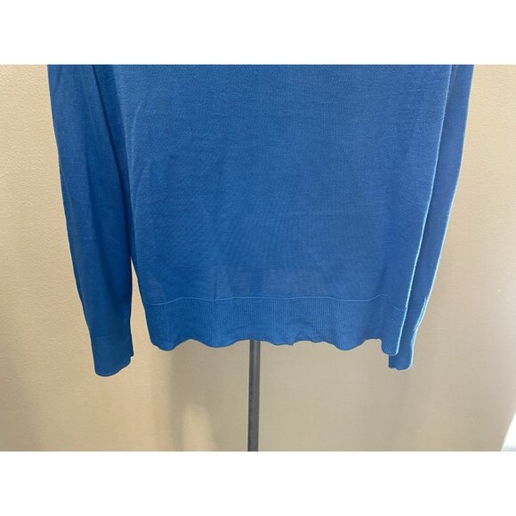Zara Sweater Womens Size M Super Blue Long Sleeve Pullover - Picture 10 of 10
